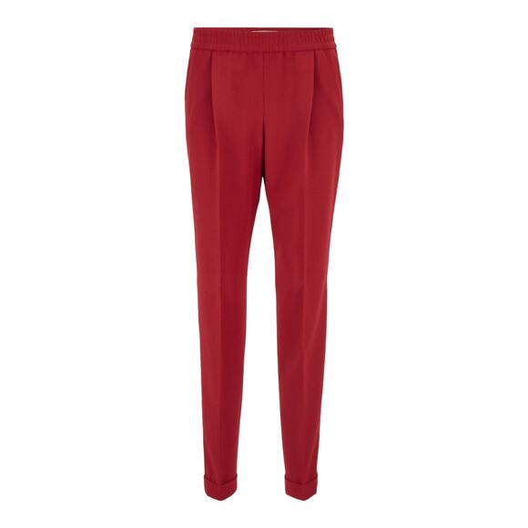 BOSS Hugo Boss pants Tariyesa3 crepe stretch trousers red size 2 - Picture 1 of 6